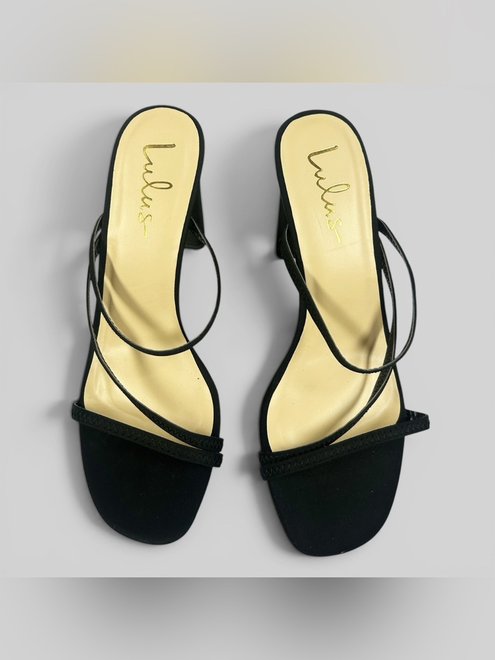Lulus Ferrara Black Suede Strappy High Heel Sandals Size 10 | Minimalist Chic - Picture 4 of 10